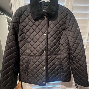 Lauren Ralph Lauren
Women's Faux-Sherpa-Collar Quilted Coat